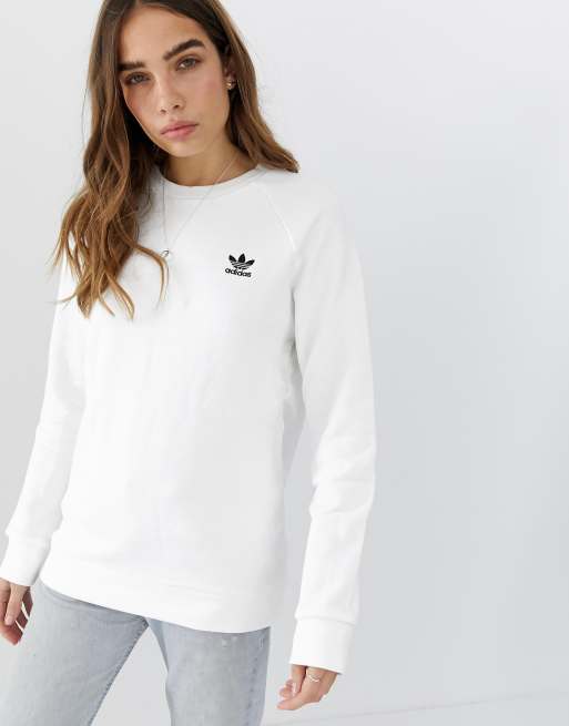 adidas Originals - Essential - Sweat ras de cou - Blanc, 3 de 4