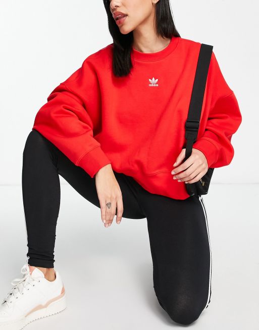 Adidas originals cheap red sweatshirt