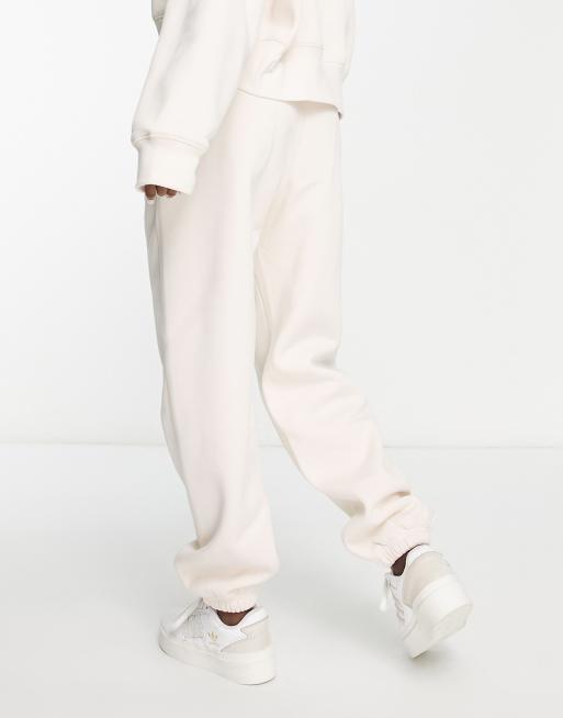 cream adidas sweatpants