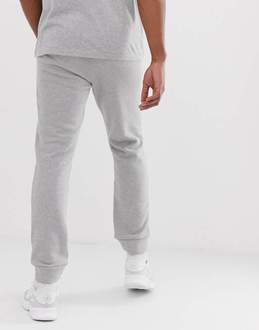 adidas Originals essentials slim fit sweatpants with small logo in gray