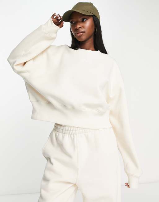 adidas Originals in cream Essential sweatshirt | ASOS