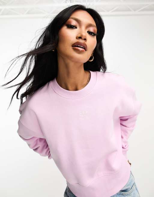 Adidas light shop pink sweatshirt