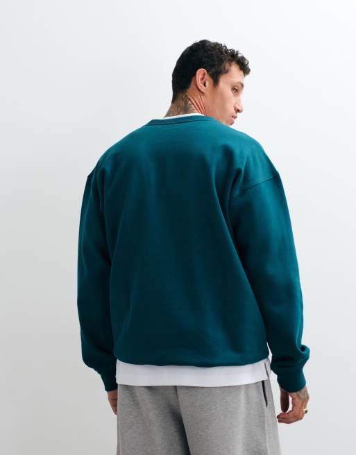 adidas Originals Essential Sweatshirt mit lockerer Passform in Grün, 4 von 5