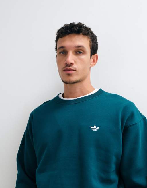 adidas Originals Essential Sweatshirt mit lockerer Passform in Grün, 5 von 5