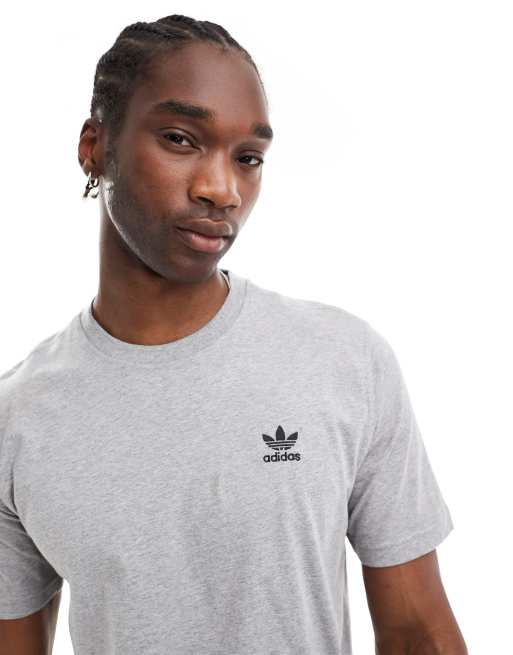adidas Originals Essential T shirt in gemeleerd grijs ASOS