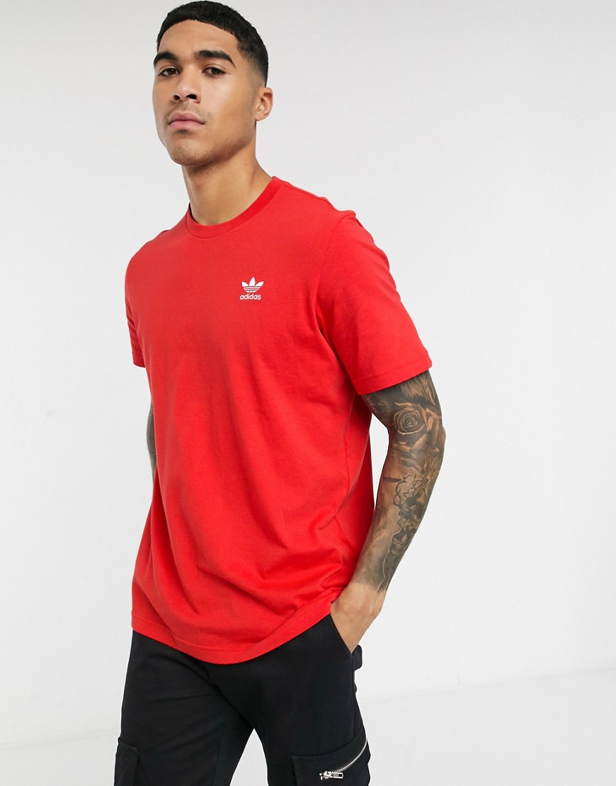 Adidas Originals - Essential - T-shirt in rood