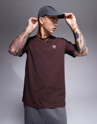 adidas Originals adidas Originals essential t-shirt in shadow brown