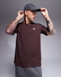 [adidas Originals] adidas Originals essential t-shirt in shadow brown S BROWN