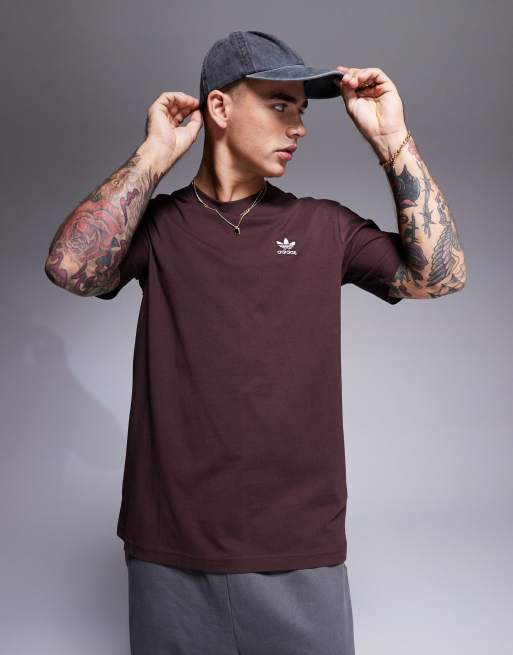 adidas Originals essential t shirt in shadow brown ASOS