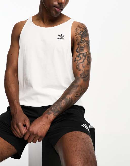 adidas Originals essential tank top in white | ASOS