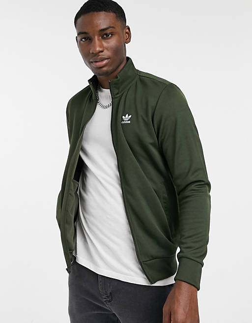 adidas Originals essential track jacket in green | ASOS