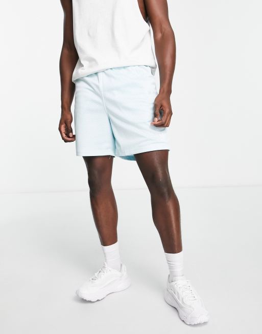 adidas Logo Waistband Booty Shorts - Blue