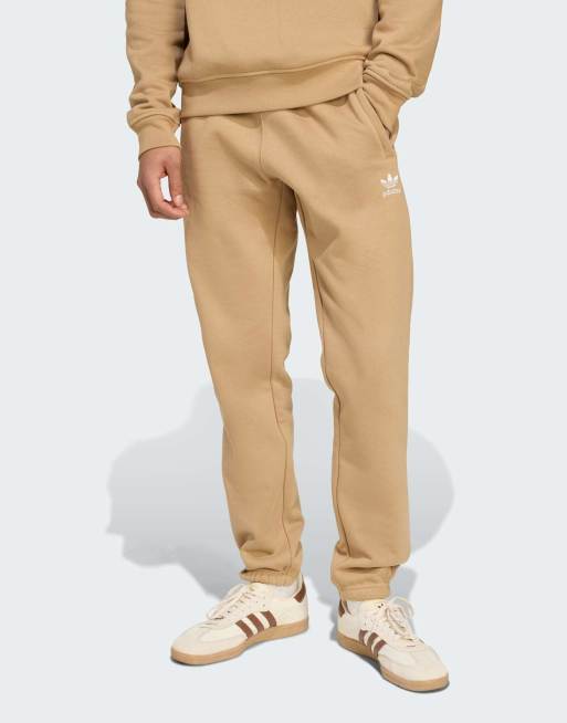 adidas Originals – Essentials – Beige byxor med treklöver