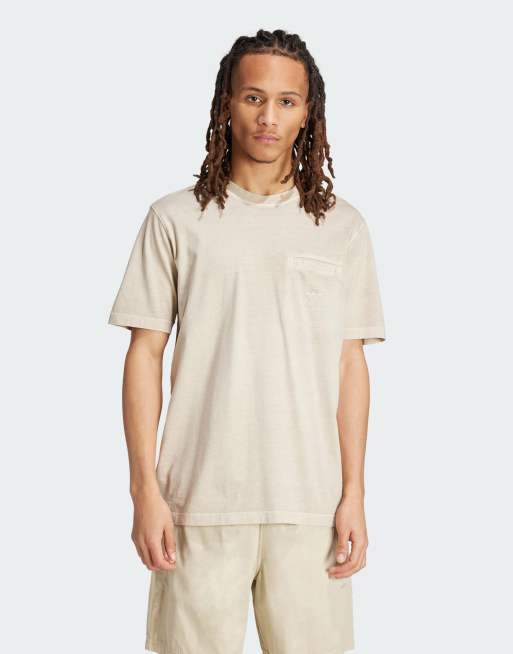 adidas Originals - Essentials - Beige T-shirt med lomme