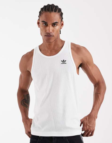 adidas Originals – Essentials – Biały top bez rękawów - view 1