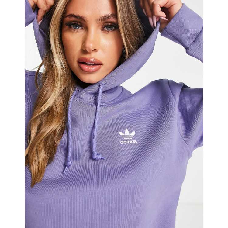 adidas Originals Essentials boyfriend fit hoodie in lilac ASOS