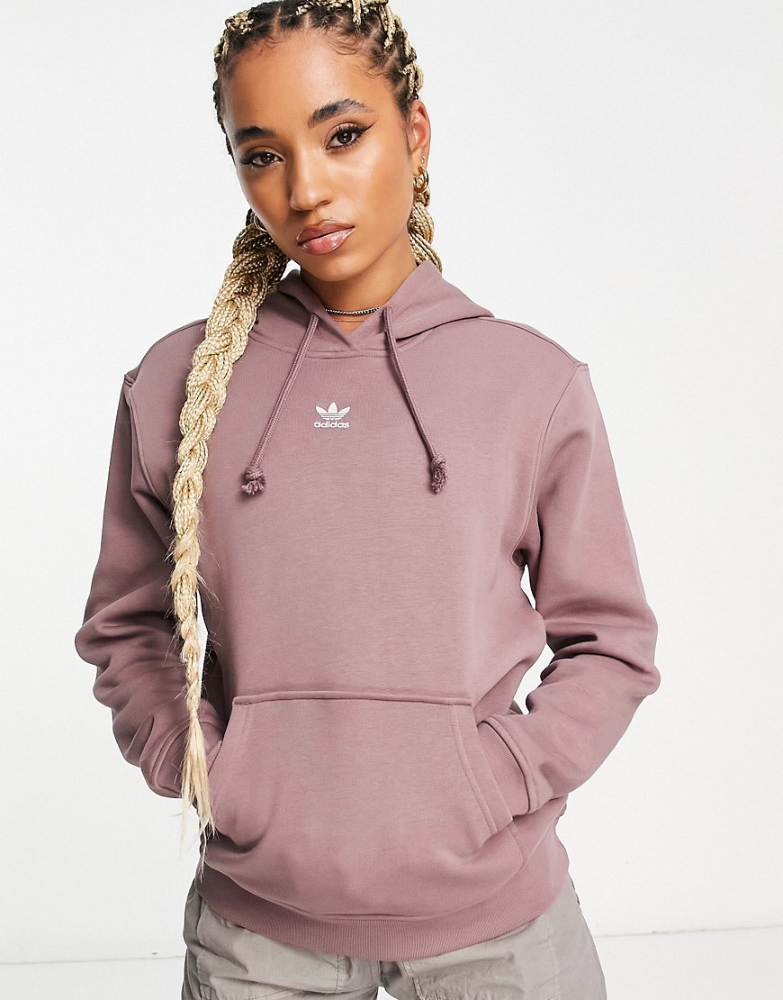 Adidas Originals Essentials Boyfriend Fit Hoodie In Oxide Purple