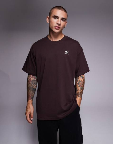 adidas Originals Essentials – Brązowy T-shirt oversize - view 1