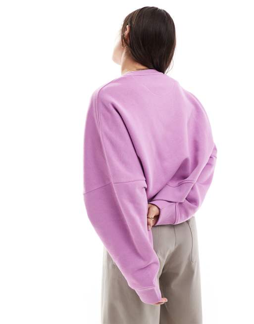 Adidas Originals Essentials Sweatshirt In Purple Buy Adidas