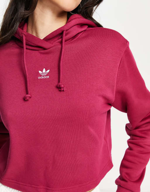 Burgundy adidas hoodie online womens