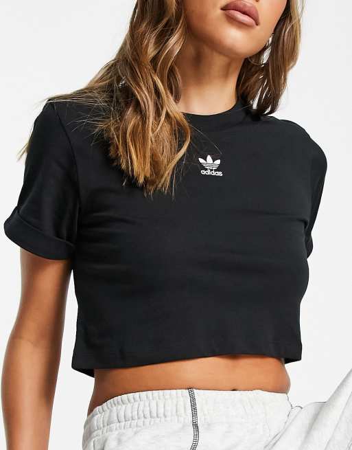 Tee shirt adidas femme crop clearance top