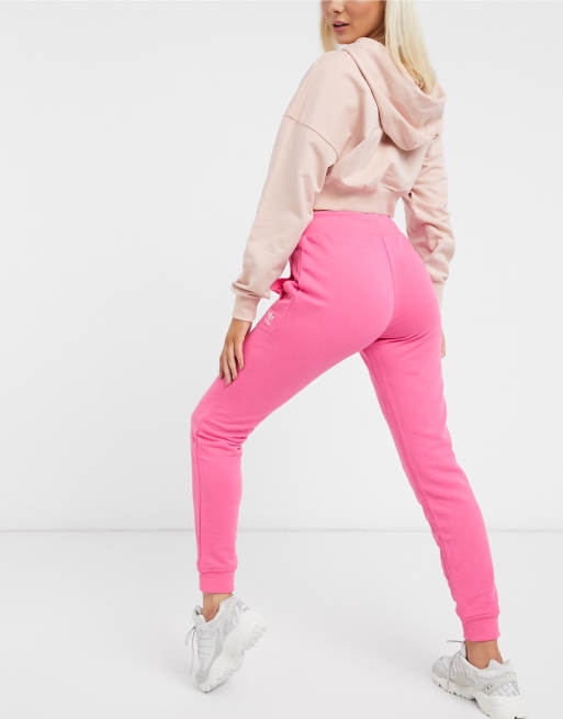 adidas Originals Essentials cuffed joggers in pink | ASOS