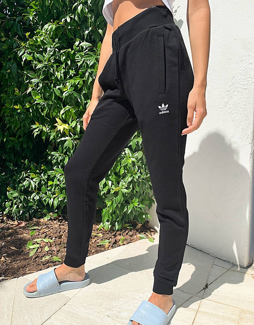 adidas Originals Essentials cuffed sweatpants in black