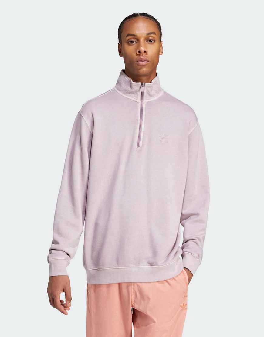 Adidas Originals Essentials dyed pocket sweatshirt in purple
