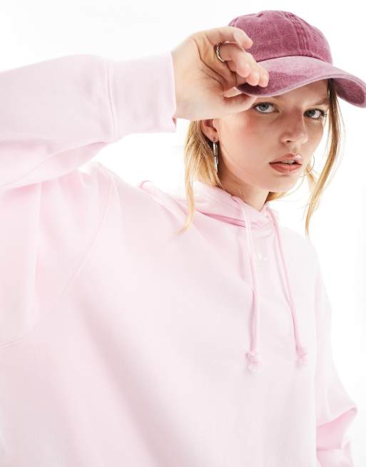 adidas Originals Essentials Felpa con cappuccio rosa pastello