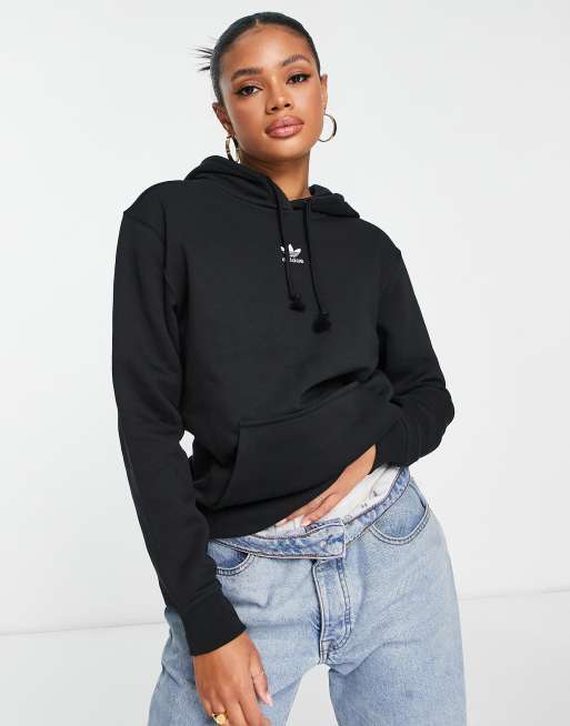 adidas Originals Essentials fleece hoodie in black | ASOS