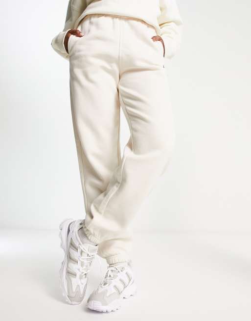 adidas Originals essentials fleece joggers in off white | ASOS