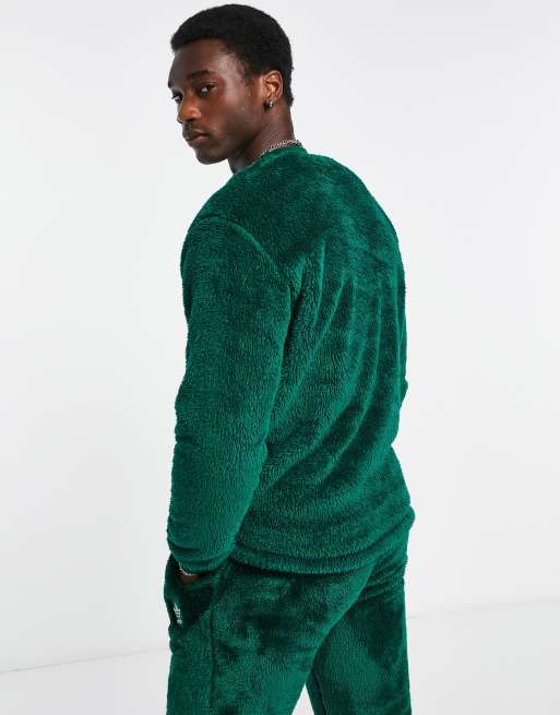 adidas Originals Essentials fluffy fleece in green