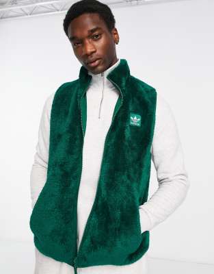 adidas Originals Essentials+ fluffy full zip fleece in night