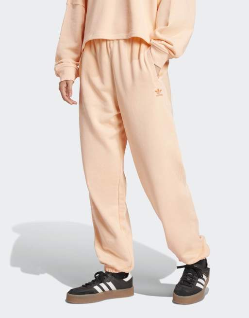 adidas Originals Essentials french terry joggers in glow pink ASOS