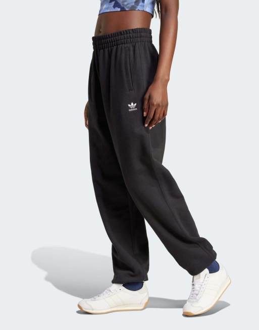 adidas Originals Essentials french terry trackies in black