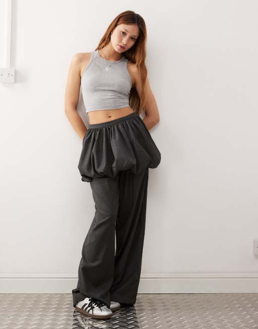 adidas Originals – Essentials – Geripptes Tanktop in Grau, 3 von 4