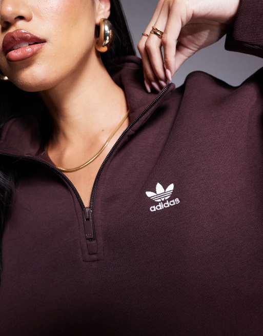 Adidas originals sport luxe half zip hoodie clearance