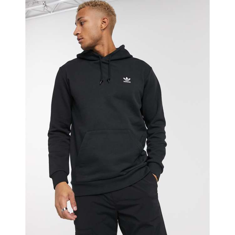 Adidas originals essentials hoodie in sale black