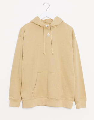 adidas originals essentials sweatshirt with embroidered small logo in khaki