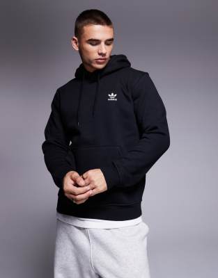 essentials hoodie in black