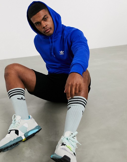 adidas Originals essentials hoodie in blue | ASOS