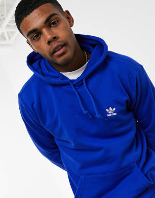 adidas essentials hoodie blue