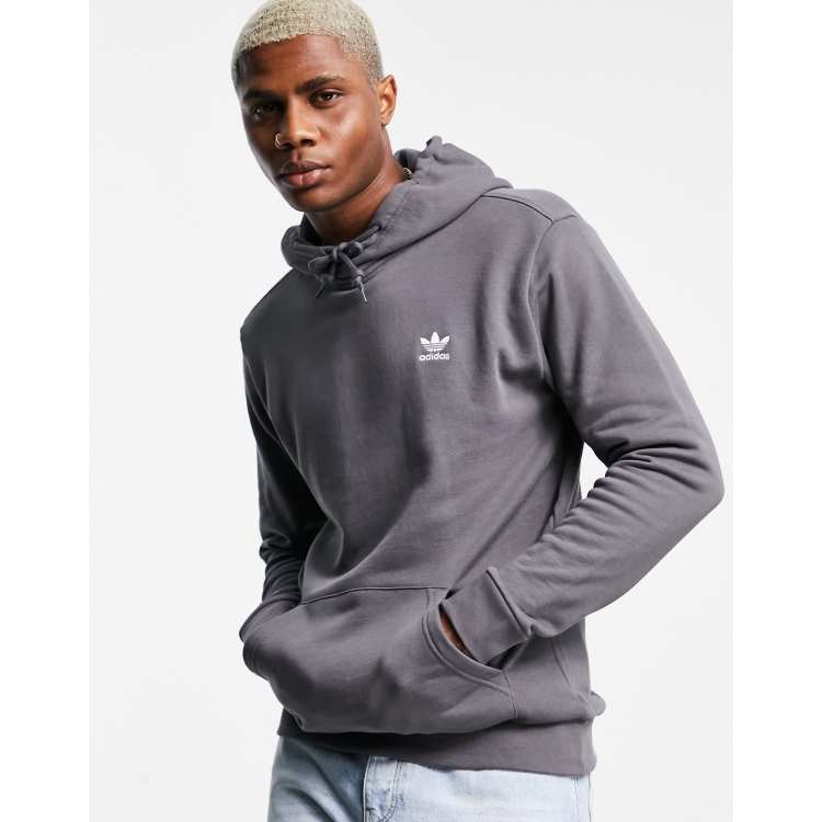 Adidas originals sweatshirt with outlet embroidered small logo grey