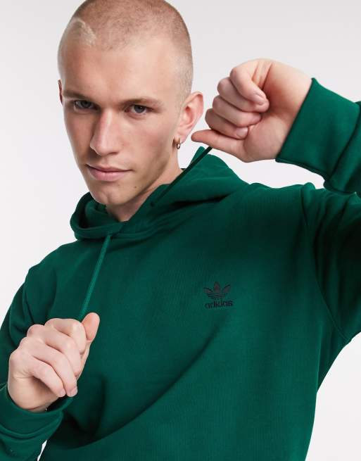 ADIDAS Essential Mens Hoodie - DK GREEN