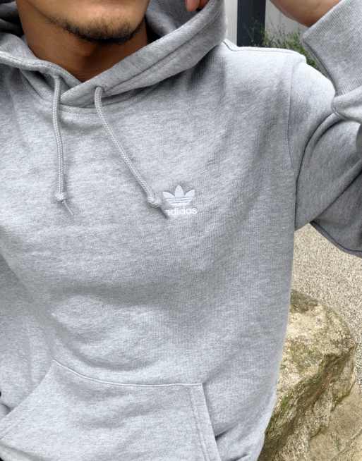 adidas Originals essentials hoodie in gray heather