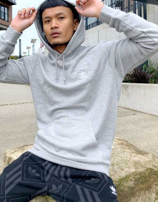 adidas Originals essentials hoodie in gray heather