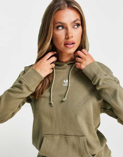 Khaki adidas 2025 hoodie womens