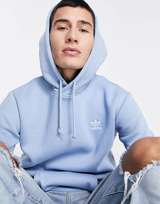 adidas Originals essentials hoodie in light blue ASOS