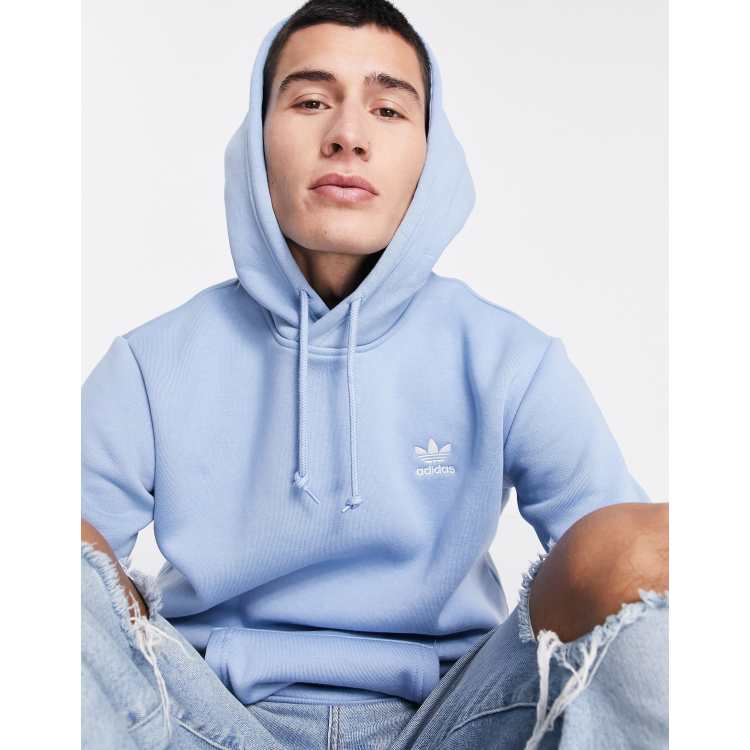 adidas Originals essentials hoodie in light blue