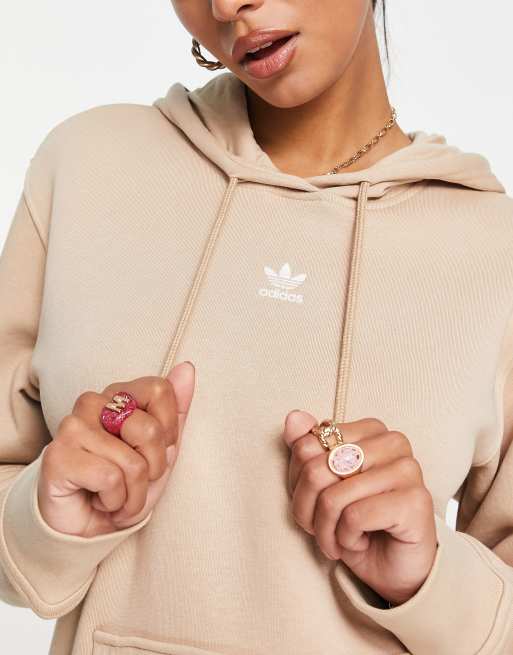 Beige adidas outlet hoodie womens